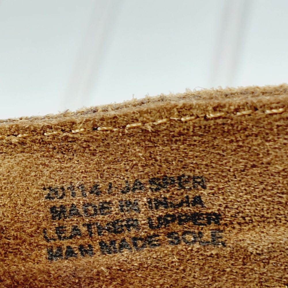 🔥 Carlos Santana Fringed Heeled Brown Suede Open Toe Ankle Booties - Picture 8 of 14